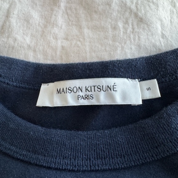Maison Kitsune T-Shirt - Navy - Picture 3 of 3